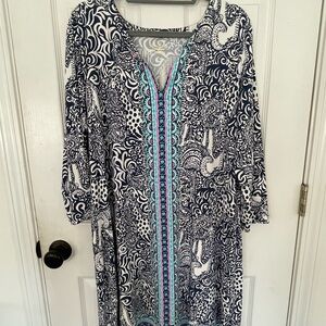 Lilly Pulitzer jersey swing dress.